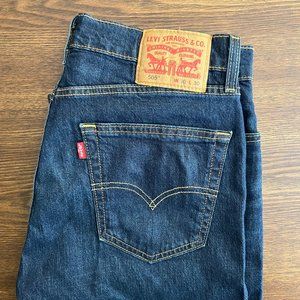 Levi's 505 jeans, 30W x 30L, Nail Loop Knot, Dark Wash, Stretch